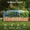 image:imageVIVOSUN 3Tier Wooden Raised Garden Bed 48 x 48 x 21 Inches Outdoor Wood Planter Kit for Plants Herbs and Vegetables for Garden Patio Balcony Backyard and Outdoors435 x 16 x 14 Inches