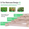 image:imageVIVOSUN 3Tier Wooden Raised Garden Bed 48 x 48 x 21 Inches Outdoor Wood Planter Kit for Plants Herbs and Vegetables for Garden Patio Balcony Backyard and Outdoors42 x 42 x 14 Inches 5Tier