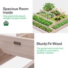 image:imageVIVOSUN 3Tier Wooden Raised Garden Bed 48 x 48 x 21 Inches Outdoor Wood Planter Kit for Plants Herbs and Vegetables for Garden Patio Balcony Backyard and Outdoors42 x 42 x 14 Inches 5Tier