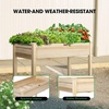 image:imageVIVOSUN 3Tier Wooden Raised Garden Bed 48 x 48 x 21 Inches Outdoor Wood Planter Kit for Plants Herbs and Vegetables for Garden Patio Balcony Backyard and Outdoors48 x 24 x 30 Inches Elevated