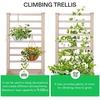 image:imageVIVOSUN 3Tier Wooden Raised Garden Bed 48 x 48 x 21 Inches Outdoor Wood Planter Kit for Plants Herbs and Vegetables for Garden Patio Balcony Backyard and Outdoors48 x 24 x 30 Inches With Trellis Pack of 2