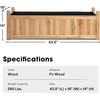 image:imageVIVOSUN 3Tier Wooden Raised Garden Bed 48 x 48 x 21 Inches Outdoor Wood Planter Kit for Plants Herbs and Vegetables for Garden Patio Balcony Backyard and Outdoors435 x 16 x 14 Inches