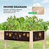 image:imageVIVOSUN 3Tier Wooden Raised Garden Bed 48 x 48 x 21 Inches Outdoor Wood Planter Kit for Plants Herbs and Vegetables for Garden Patio Balcony Backyard and Outdoors48 x 24 x 30 Inches Elevated Pack of 2