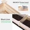image:imageVIVOSUN 3Tier Wooden Raised Garden Bed 48 x 48 x 21 Inches Outdoor Wood Planter Kit for Plants Herbs and Vegetables for Garden Patio Balcony Backyard and Outdoors48 x 24 x 30 Inches With Trellis Pack of 2