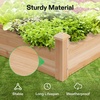 image:imageVIVOSUN 3Tier Wooden Raised Garden Bed 48 x 48 x 21 Inches Outdoor Wood Planter Kit for Plants Herbs and Vegetables for Garden Patio Balcony Backyard and Outdoors425 x 345 x 15 Inches 3Tier 3Grid