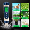 image:imageVIVOSUN 5in1 Digital PH Meter with PHSalinityTDSECTemperature Function Backlight Screen IP67 Waterproof for Hydroponics Home Drinking Pool and AquariumBlue