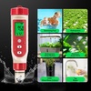 image:imageVIVOSUN 5in1 Digital PH Meter with PHSalinityTDSECTemperature Function Backlight Screen IP67 Waterproof for Hydroponics Home Drinking Pool and AquariumRed