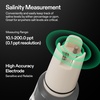 image:imageVIVOSUN 5in1 Digital PH Meter with PHSalinityTDSECTemperature Function Backlight Screen IP67 Waterproof for Hydroponics Home Drinking Pool and AquariumGray