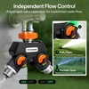 image:imageVIVOSUN Garden Hose Splitter 2 Way HeavyDuty Dual Water Hose Connector with Durable Metal Body Outdoor Faucet Adapter with Comfortable Rubberized Grip for Drip Irrigation LawnsPremium 2 Way