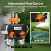 image:imageVIVOSUN Garden Hose Splitter 2 Way HeavyDuty Dual Water Hose Connector with Durable Metal Body Outdoor Faucet Adapter with Comfortable Rubberized Grip for Drip Irrigation LawnsGarden Hose Splitter Set 2 Piece