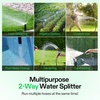 image:imageVIVOSUN Garden Hose Splitter 2 Way HeavyDuty Dual Water Hose Connector with Durable Metal Body Outdoor Faucet Adapter with Comfortable Rubberized Grip for Drip Irrigation LawnsBasic 2 Way