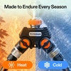 image:imageVIVOSUN Garden Hose Splitter 2 Way HeavyDuty Dual Water Hose Connector with Durable Metal Body Outdoor Faucet Adapter with Comfortable Rubberized Grip for Drip Irrigation LawnsPremium 2 Way
