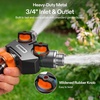 image:imageVIVOSUN Garden Hose Splitter 2 Way HeavyDuty Dual Water Hose Connector with Durable Metal Body Outdoor Faucet Adapter with Comfortable Rubberized Grip for Drip Irrigation LawnsPremium 2 Way