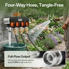 image:imageVIVOSUN Garden Hose Splitter 2 Way HeavyDuty Dual Water Hose Connector with Durable Metal Body Outdoor Faucet Adapter with Comfortable Rubberized Grip for Drip Irrigation Lawns4 Way Garden Hose Splitter Set 2 Pack