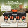 image:imageVIVOSUN Garden Hose Splitter 2 Way HeavyDuty Dual Water Hose Connector with Durable Metal Body Outdoor Faucet Adapter with Comfortable Rubberized Grip for Drip Irrigation Lawns4 Way Garden Hose Splitter Set 2 Pack