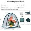 image:imageVIVOSUN Garden Netting Cover 28 x 28 x 32 Inch Popup Guard Cover with Zip Entry for Plants Vegetables Fruits Outdoor Run and Enclosure for Small Animals 2Pack Green28x28x32 inch
