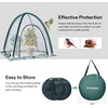 image:imageVIVOSUN Garden Netting Cover 28 x 28 x 32 Inch Popup Guard Cover with Zip Entry for Plants Vegetables Fruits Outdoor Run and Enclosure for Small Animals 2Pack Green28x28x32 inch