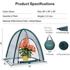 image:imageVIVOSUN Garden Netting Cover 28 x 28 x 32 Inch Popup Guard Cover with Zip Entry for Plants Vegetables Fruits Outdoor Run and Enclosure for Small Animals 2Pack Green36x36x39 inch Pack of 2