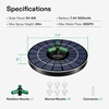 image:imageVIVOSUN Solar Fountain 4W Solar Water Fountain with Upgraded Glass Panel Builtin Battery 7 Nozzles Colored LED Lights Outdoor Solar Fountain Pump for Bird Bath Pond Pool Fish Tank Garden4W Solar Fountain Pump