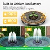 image:imageVIVOSUN Solar Fountain 4W Solar Water Fountain with Upgraded Glass Panel Builtin Battery 7 Nozzles Colored LED Lights Outdoor Solar Fountain Pump for Bird Bath Pond Pool Fish Tank Garden4W Solar Fountain Pump