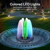 image:imageVIVOSUN Solar Fountain 4W Solar Water Fountain with Upgraded Glass Panel Builtin Battery 7 Nozzles Colored LED Lights Outdoor Solar Fountain Pump for Bird Bath Pond Pool Fish Tank Garden4W Solar Fountain Pump