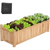 image:imageVIVOSUN 3Tier Wooden Raised Garden Bed 48 x 48 x 21 Inches Outdoor Wood Planter Kit for Plants Herbs and Vegetables for Garden Patio Balcony Backyard and Outdoors435 x 16 x 14 Inches