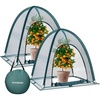 image:imageVIVOSUN Garden Netting Cover 28 x 28 x 32 Inch Popup Guard Cover with Zip Entry for Plants Vegetables Fruits Outdoor Run and Enclosure for Small Animals 2Pack Green36x36x39 inch