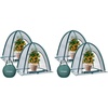 image:imageVIVOSUN Garden Netting Cover 28 x 28 x 32 Inch Popup Guard Cover with Zip Entry for Plants Vegetables Fruits Outdoor Run and Enclosure for Small Animals 2Pack Green28x28x32 inch Pack of 2
