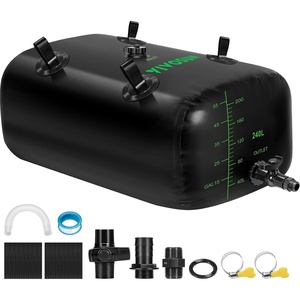 image:imageVIVOSUN 240 L64 Gal Water Storage Bladder Foldable and Portable Water Tank Water Storage Bag Containers for RV Camping Garden Irrigation Drought Resistance Firefighting64 Gallon