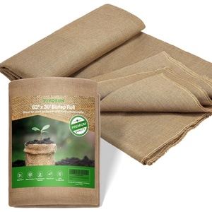 image:imageVIVOSUN 40 in x 30 ft Burlap Fabric High Density Natural Jute Fiber Multipurpose Burlap for Gardening Outdoor Plant Care Weed Barrier DIY Crafts and Decoration63 Inch X 30 Feet Heavy Duty