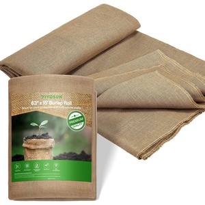 image:imageVIVOSUN 40 in x 30 ft Burlap Fabric High Density Natural Jute Fiber Multipurpose Burlap for Gardening Outdoor Plant Care Weed Barrier DIY Crafts and Decoration63 Inch X 15 Feet Heavy Duty
