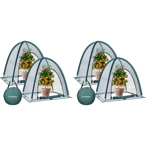 image:imageVIVOSUN Garden Netting Cover 28 x 28 x 32 Inch Popup Guard Cover with Zip Entry for Plants Vegetables Fruits Outdoor Run and Enclosure for Small Animals 2Pack Green36x36x39 inch Pack of 2