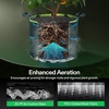 image:imageVIVOSUN 3Pack 7Gallon AeroBase Grow Bags Durable Mesh Fabric Plant Container with Breathable Base and Sturdy Handles Black3 Gallons