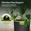 image:imageVIVOSUN 3Pack 7Gallon AeroBase Grow Bags Durable Mesh Fabric Plant Container with Breathable Base and Sturdy Handles Black3 Gallons