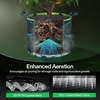 image:imageVIVOSUN 3Pack 7Gallon AeroBase Grow Bags Durable Mesh Fabric Plant Container with Breathable Base and Sturdy Handles Black7 Gallons