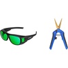 image:imageVIVOSUN Indoor Hydroponics LED Grow Room Glasses and Curved Gardening Scissors 65 Inch Hand Pruner Shear with Titanium Coated Blades 1Pack
