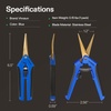 image:imageVIVOSUN 2 x 4Ft Elastic Trellis Netting and Curved Gardening Scissors 65 Inch Hand Pruner Shear with Titanium Coated Blades 1Pack