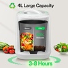 image:imageVIVOSUN 4L Electric Composter for Kitchen Indoor Smart Compost Machine for Countertop OdorlessAutoCleaning3 ModesIntelligent LED Display Mill Composter Kitchen Bin Food Recycler White