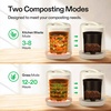 image:imageVIVOSUN 4L Electric Composter for Kitchen Indoor Smart Compost Machine for Countertop OdorlessAutoCleaning3 ModesIntelligent LED Display Mill Composter Kitchen Bin Food Recycler White