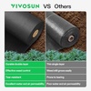 image:imageVIVOSUN 4ftx50ft 5oz DoubleLayered Weed Control Mat and 6 Inch 25Pack Landscape Staples Galvanized Steel Garden Stakes 11 Gauge UShaped Pins for Weed Barrier Fabric Soaker Hose Holding Fence