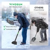 image:imageVIVOSUN 535 Garden Tool Adjustable Flat Shovel Multifunctional Shovel Heavy Duty Steel Floor Scraper with Long Handle Garden Tool for Weeding Digging Lawn Edging Ice Removal