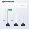 image:imageVIVOSUN 535 Garden Tool Adjustable Flat Shovel Multifunctional Shovel Heavy Duty Steel Floor Scraper with Long Handle Garden Tool for Weeding Digging Lawn Edging Ice Removal