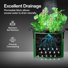 image:imageVIVOSUN 5Pack 5Gal27Gal210Gal Colored Grow Bags 350G Thick nonwoven Fabric Pots with Handles for Flowers Fruits and Vegetables5 Gallons