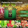 image:imageVIVOSUN 5Pack 5Gallon Colored Grow Bags 350G Thick nonwoven Fabric Pots with Handles for Flowers Fruits and Vegetables5710 Gallons Mix