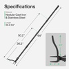 image:imageVIVOSUN 64 Stand Up Weed Puller Tool Adjustable Weeding Tool with Long Handle 4Claw Weeder Weed Remover Tool Weed Picker Tool Garden Hand Tool Remove Weed Dandelion Thistles Easily