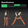 image:imageVIVOSUN 65 Inch Gardening Scissors Hand Pruner Pruning Shear amd 8 Bypass Pruning Shears for Gardening HeavyDuty Garden Scissors Ultra Sharp Pruners with Professional Grade SK5 Blades