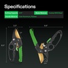 image:imageVIVOSUN 8 Ratchet Pruners Anvil Pruning Shears with Ratchet Mechanism SK5 Blades Ergonomic Handles amp Safety Lock HeavyDuty Gardening Scissors Hand Pruners Garden Clippers