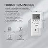 image:imageVIVOSUN AeroLab THB1S Wireless Bluetooth Hygrometer Thermometer Indoor and 7 Day Programmable Digital Timer with Dual Outlet 20 OnOff UL Listed Heavy Duty Plugin Outlet Timer with Countdown Setting