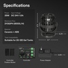 image:imageVIVOSUN Aquarium Wave Maker 2113GPH Circulation Pump with Controller amp Magnetic Suction Base Adjustable Submersible Powerhead for 20120 Gal FreshwaterSaltwater Fish Tank 25W