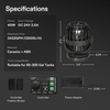 image:imageVIVOSUN Aquarium Wave Maker 3432GPH 40W Circulation Pump with Controller amp Magnetic Suction Base Adjustable Submersible Powerhead for 60300 Gal FreshwaterSaltwater Fish Tank
